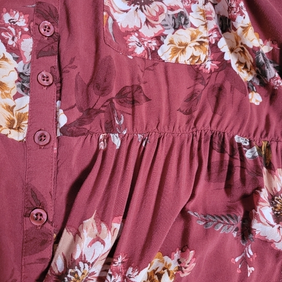 Torrid Emma Babydoll Challis Button-Front Tunic Size 1 (1X) - Picture 11 of 13